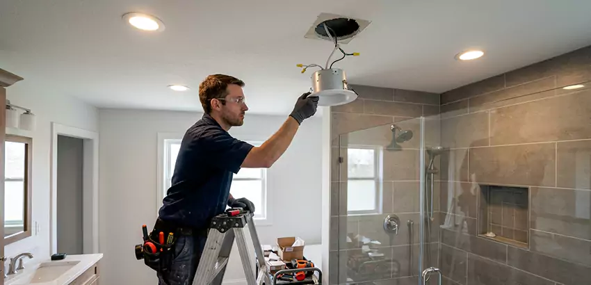 Bathroom and Shower Recessed Lighting Installation in Pickerington